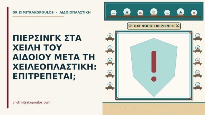 ΠΙΕΡΣΙΝΓΚ ΣΤΑ ΧΕΙΛΗ ΤΟΥ ΑΙΔΟΙΟΥ ΜΕΤΑ ΤΗ ΧΕΙΛΕΟΠΛΑΣΤΙΚΗ: ΕΠΙΤΡΕΠΕΤΑΙ; πίερσινγκ στα χείλη του αιδοίου