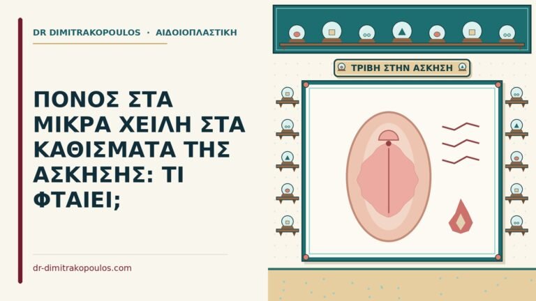 πόνος στα μικρά χείλη