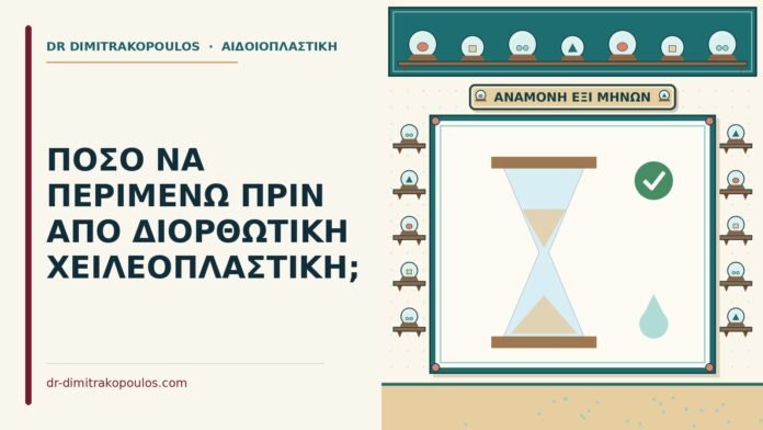 ΠΟΣΟ ΝΑ ΠΕΡΙΜΕΝΩ ΠΡΙΝ ΑΠΟ ΔΙΟΡΘΩΤΙΚΗ ΧΕΙΛΕΟΠΛΑΣΤΙΚΗ; διορθωτική χειλεοπλαστική