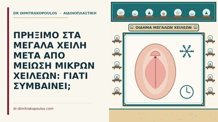 ΠΡΗΞΙΜΟ ΣΤΑ ΜΕΓΑΛΑ ΧΕΙΛΗ ΜΕΤΑ ΑΠΟ ΜΕΙΩΣΗ ΜΙΚΡΩΝ ΧΕΙΛΕΩΝ: ΓΙΑΤΙ ΣΥΜΒΑΙΝΕΙ; πρήξιμο στα μεγάλα χείλη