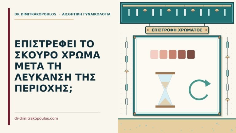 το σκούρο χρώμα μετά τη λεύκανση