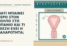 νερό στον κόλπο στο μπάνιο