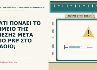 πόνος στο σημείο της ένεσης