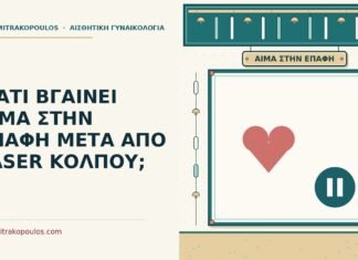 αίμα στην επαφή μετά από laser κόλπου