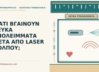 λευκά υπολείμματα μετά από laser κόλπου