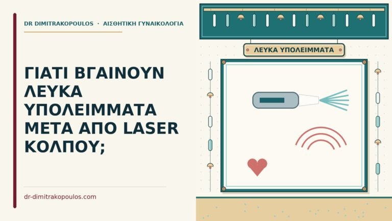 λευκά υπολείμματα μετά από laser κόλπου