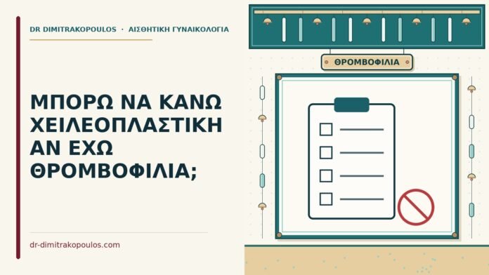 ΜΠΟΡΩ ΝΑ ΚΑΝΩ ΧΕΙΛΕΟΠΛΑΣΤΙΚΗ ΑΝ ΕΧΩ ΘΡΟΜΒΟΦΙΛΙΑ; χειλεοπλαστική με θρομβοφιλία