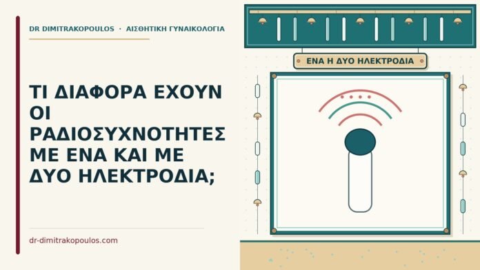 ραδιοσυχνότητες με ένα και με δύο ηλεκτρόδια