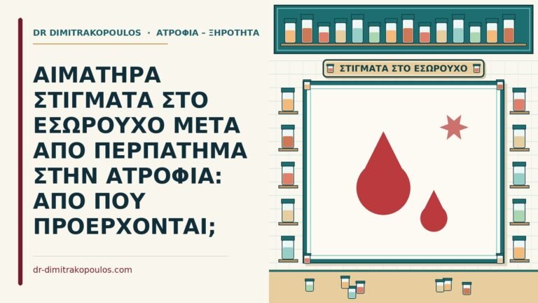 αιματηρά στίγματα στο εσώρουχο