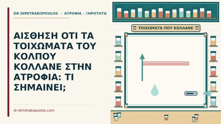 τοιχώματα του κόλπου κολλάνε