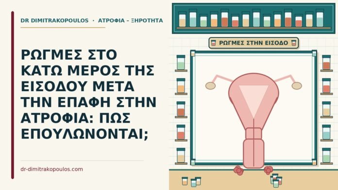 ρωγμές στο κάτω μέρος της εισόδου