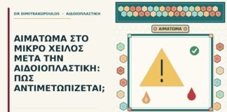 αιμάτωμα στο μικρό χείλος