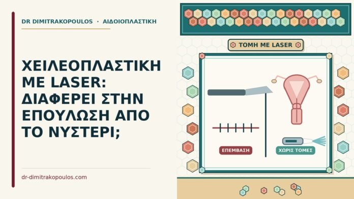 ΧΕΙΛΕΟΠΛΑΣΤΙΚΗ ΜΕ LASER: ΔΙΑΦΕΡΕΙ ΣΤΗΝ ΕΠΟΥΛΩΣΗ ΑΠΟ ΤΟ ΝΥΣΤΕΡΙ; χειλεοπλαστική με laser