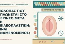 ΜΩΛΩΠΑΣ ΠΟΥ ΑΠΛΩΝΕΤΑΙ ΣΤΟ ΠΕΡΙΝΕΟ ΜΕΤΑ ΤΗ ΧΕΙΛΕΟΠΛΑΣΤΙΚΗ: ΕΙΝΑΙ ΑΝΑΜΕΝΟΜΕΝΟΣ; μώλωπας που απλώνεται προς το περίνεο