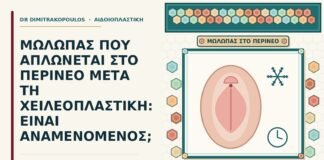 μώλωπας που απλώνεται προς το περίνεο