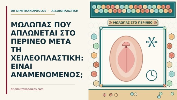 ΜΩΛΩΠΑΣ ΠΟΥ ΑΠΛΩΝΕΤΑΙ ΣΤΟ ΠΕΡΙΝΕΟ ΜΕΤΑ ΤΗ ΧΕΙΛΕΟΠΛΑΣΤΙΚΗ: ΕΙΝΑΙ ΑΝΑΜΕΝΟΜΕΝΟΣ; μώλωπας που απλώνεται προς το περίνεο