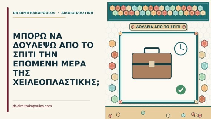 ΜΠΟΡΩ ΝΑ ΔΟΥΛΕΨΩ ΑΠΟ ΤΟ ΣΠΙΤΙ ΤΗΝ ΕΠΟΜΕΝΗ ΜΕΡΑ ΤΗΣ ΧΕΙΛΕΟΠΛΑΣΤΙΚΗΣ; εργασία από το σπίτι