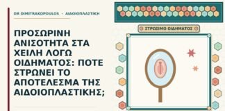 προσωρινή ανισότητα στα χείλη