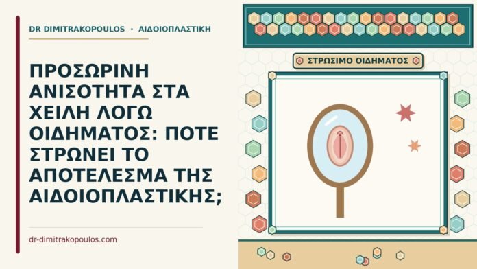 ΠΡΟΣΩΡΙΝΗ ΑΝΙΣΟΤΗΤΑ ΣΤΑ ΧΕΙΛΗ ΛΟΓΩ ΟΙΔΗΜΑΤΟΣ: ΠΟΤΕ ΣΤΡΩΝΕΙ ΤΟ ΑΠΟΤΕΛΕΣΜΑ ΤΗΣ ΑΙΔΟΙΟΠΛΑΣΤΙΚΗΣ; προσωρινή ανισότητα στα χείλη