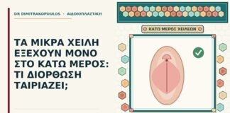 εξέχουν μόνο στο κάτω μέρος