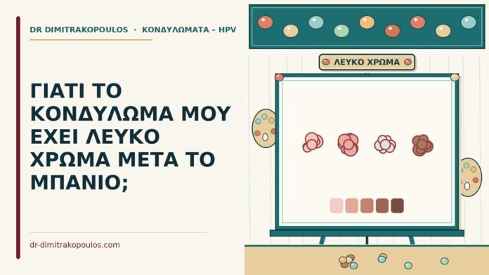 ΓΙΑΤΙ ΤΟ ΚΟΝΔΥΛΩΜΑ ΜΟΥ ΕΧΕΙ ΛΕΥΚΟ ΧΡΩΜΑ ΜΕΤΑ ΤΟ ΜΠΑΝΙΟ; λευκό χρώμα μετά το μπάνιο