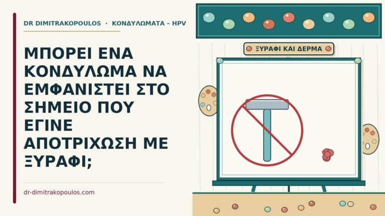 αποτρίχωση με ξυράφι