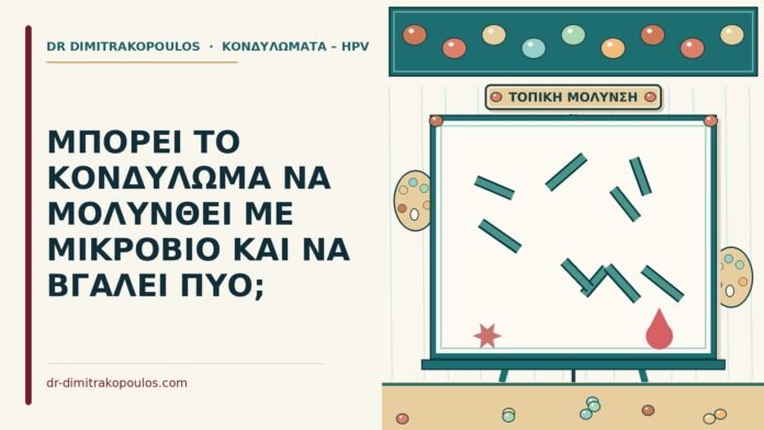 μολυνθεί με μικρόβιο