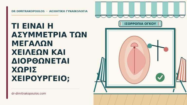 ασυμμετρία των μεγάλων χειλέων