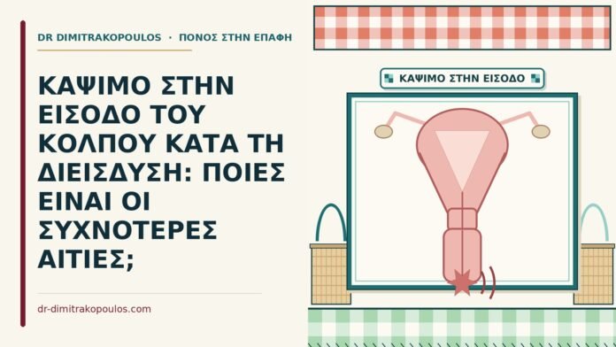 ΚΑΨΙΜΟ ΣΤΗΝ ΕΙΣΟΔΟ ΤΟΥ ΚΟΛΠΟΥ ΚΑΤΑ ΤΗ ΔΙΕΙΣΔΥΣΗ: ΠΟΙΕΣ ΕΙΝΑΙ ΟΙ ΣΥΧΝΟΤΕΡΕΣ ΑΙΤΙΕΣ; κάψιμο στην είσοδο