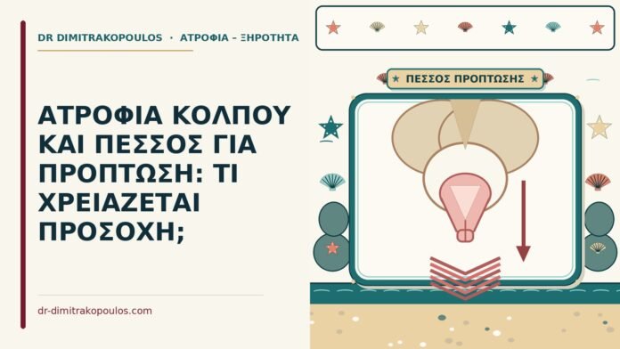 ΑΤΡΟΦΙΑ ΚΟΛΠΟΥ ΚΑΙ ΠΕΣΣΟΣ ΓΙΑ ΠΡΟΠΤΩΣΗ: ΤΙ ΧΡΕΙΑΖΕΤΑΙ ΠΡΟΣΟΧΗ; ατροφία κόλπου με πεσσό για πρόπτωση