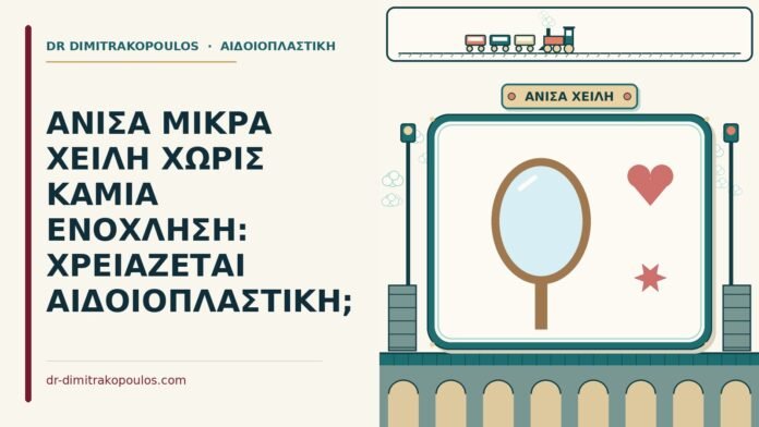 ΑΝΙΣΑ ΜΙΚΡΑ ΧΕΙΛΗ ΧΩΡΙΣ ΚΑΜΙΑ ΕΝΟΧΛΗΣΗ: ΧΡΕΙΑΖΕΤΑΙ ΑΙΔΟΙΟΠΛΑΣΤΙΚΗ; άνισα μικρά χείλη χωρίς καμία ενόχληση