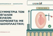 ασυμμετρία των μεγάλων χειλέων