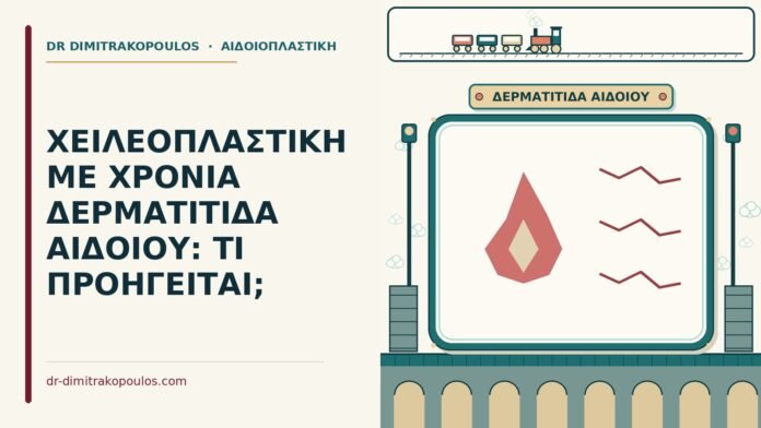 ΧΕΙΛΕΟΠΛΑΣΤΙΚΗ ΜΕ ΧΡΟΝΙΑ ΔΕΡΜΑΤΙΤΙΔΑ ΑΙΔΟΙΟΥ: ΤΙ ΠΡΟΗΓΕΙΤΑΙ; χειλεοπλαστική με χρόνια δερματίτιδα αιδοίου