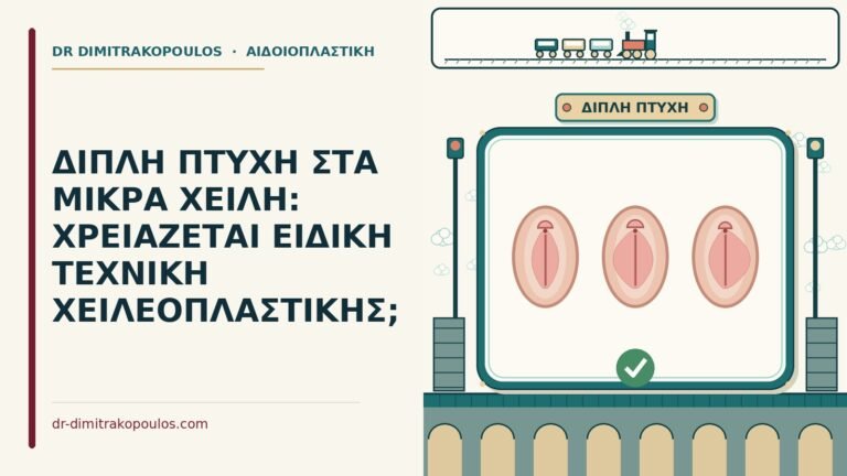 διπλή πτυχή στα μικρά χείλη