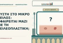 κύστη στο μικρό χείλος
