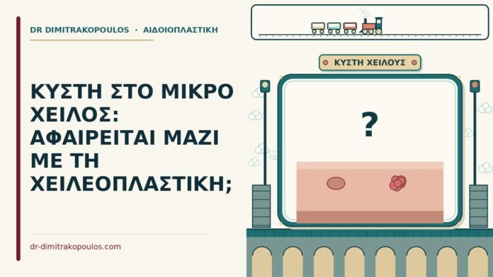 ΚΥΣΤΗ ΣΤΟ ΜΙΚΡΟ ΧΕΙΛΟΣ: ΑΦΑΙΡΕΙΤΑΙ ΜΑΖΙ ΜΕ ΤΗ ΧΕΙΛΕΟΠΛΑΣΤΙΚΗ; κύστη στο μικρό χείλος