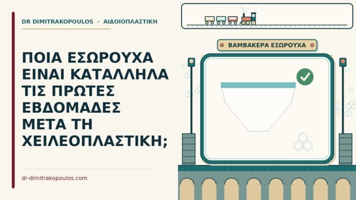 εσώρουχα μετά τη χειλεοπλαστική