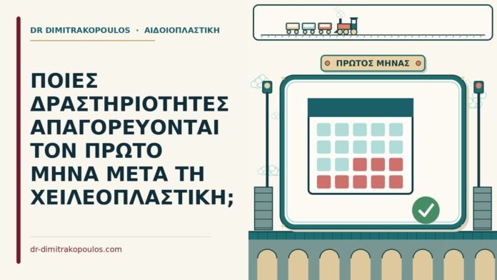 δραστηριότητες τον πρώτο μήνα