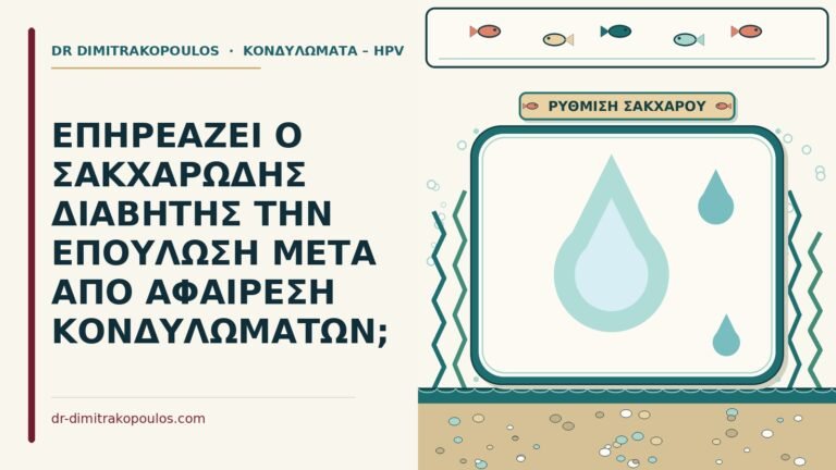 διαβήτης και επούλωση μετά από αφαίρεση κονδυλωμάτων