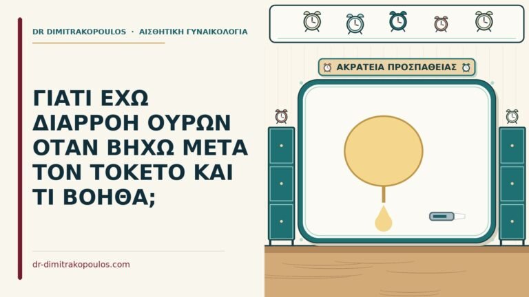 διαρροή ούρων όταν βήχω
