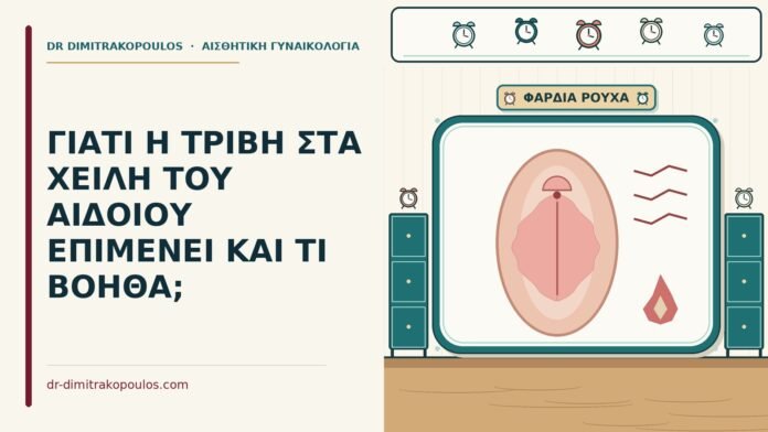 τριβή στα χείλη του αιδοίου