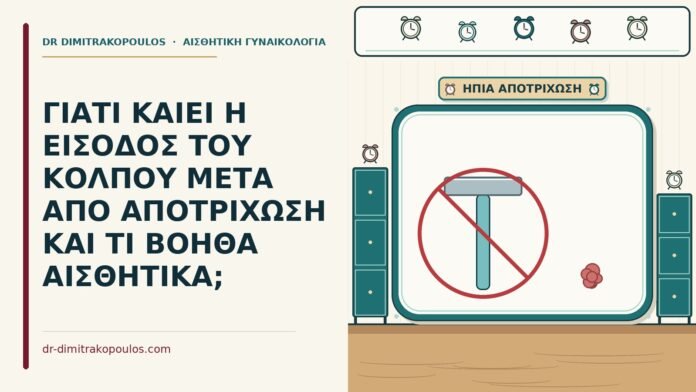 ΓΙΑΤΙ ΚΑΙΕΙ Η ΕΙΣΟΔΟΣ ΤΟΥ ΚΟΛΠΟΥ ΜΕΤΑ ΑΠΟ ΑΠΟΤΡΙΧΩΣΗ ΚΑΙ ΤΙ ΒΟΗΘΑ ΑΙΣΘΗΤΙΚΑ; καίει η είσοδος του κόλπου