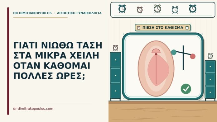 ΓΙΑΤΙ ΝΙΩΘΩ ΤΑΣΗ ΣΤΑ ΜΙΚΡΑ ΧΕΙΛΗ ΟΤΑΝ ΚΑΘΟΜΑΙ ΠΟΛΛΕΣ ΩΡΕΣ; τάση στα μικρά χείλη