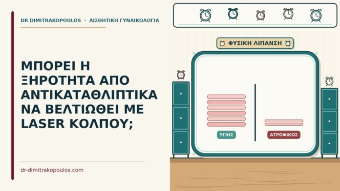 ΜΠΟΡΕΙ Η ΞΗΡΟΤΗΤΑ ΑΠΟ ΑΝΤΙΚΑΤΑΘΛΙΠΤΙΚΑ ΝΑ ΒΕΛΤΙΩΘΕΙ ΜΕ LASER ΚΟΛΠΟΥ; ξηρότητα από αντικαταθλιπτικά
