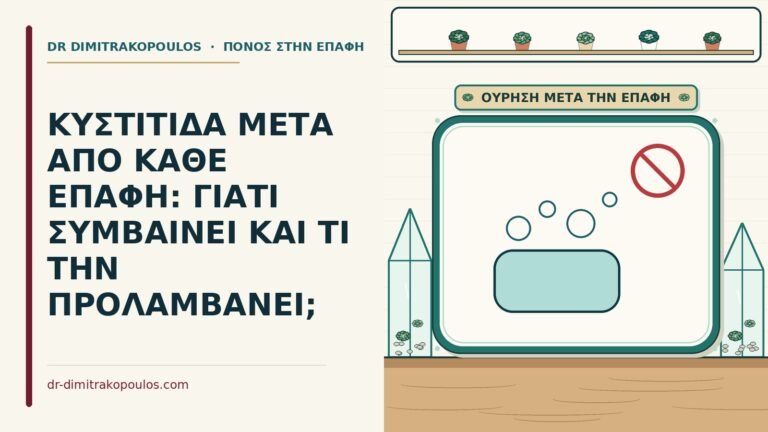 κυστίτιδα μετά από κάθε επαφή