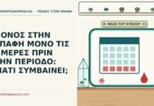 ΠΟΝΟΣ ΣΤΗΝ ΕΠΑΦΗ ΜΟΝΟ ΤΙΣ ΗΜΕΡΕΣ ΠΡΙΝ ΤΗΝ ΠΕΡΙΟΔΟ: ΓΙΑΤΙ ΣΥΜΒΑΙΝΕΙ; πριν την περίοδο