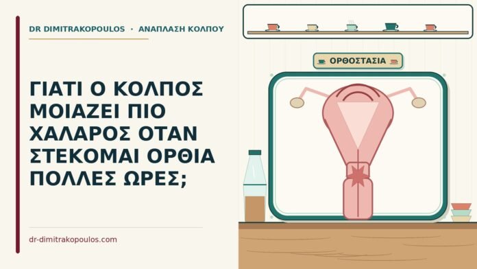 ΓΙΑΤΙ Ο ΚΟΛΠΟΣ ΜΟΙΑΖΕΙ ΠΙΟ ΧΑΛΑΡΟΣ ΟΤΑΝ ΣΤΕΚΟΜΑΙ ΟΡΘΙΑ ΠΟΛΛΕΣ ΩΡΕΣ; χαλάρωση όταν στέκομαι όρθια