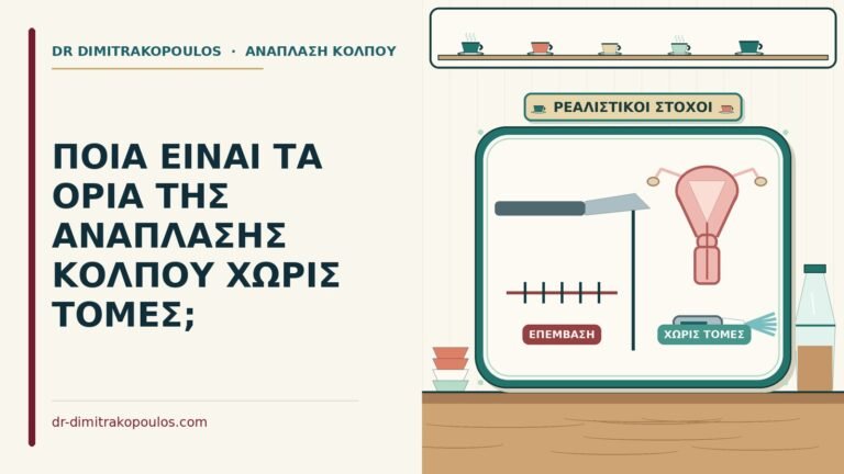 ανάπλαση κόλπου χωρίς τομές