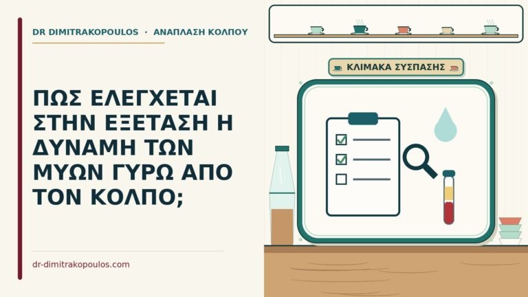 δύναμη των μυών γύρω από τον κόλπο