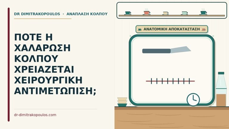 χειρουργική αντιμετώπιση της χαλάρωσης κόλπου